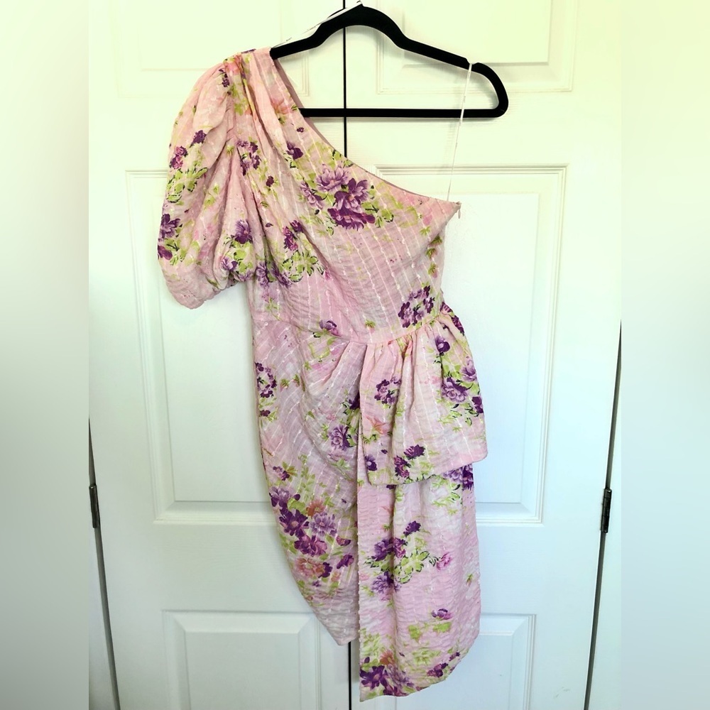 Elliatt Pink Floral Esteem Mini Dress Size M - Picture 4 of 13